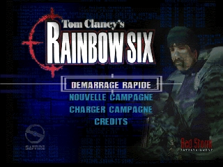 Rainbow Six title screen for Nintendo 64
